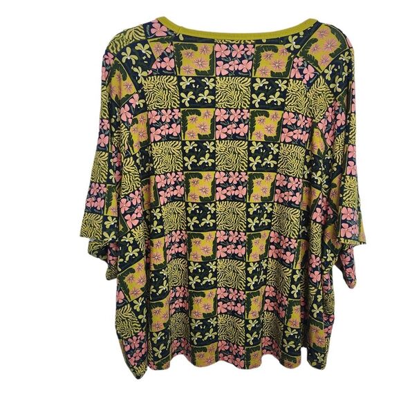 *NWT Target x LHM Cropped Tile Print Oversized Tee Sz.2X - Picture 4 of 4